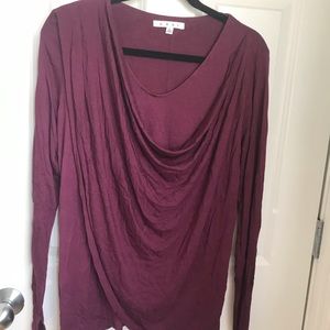 CAbi layered purple long sleeve- so flattering!